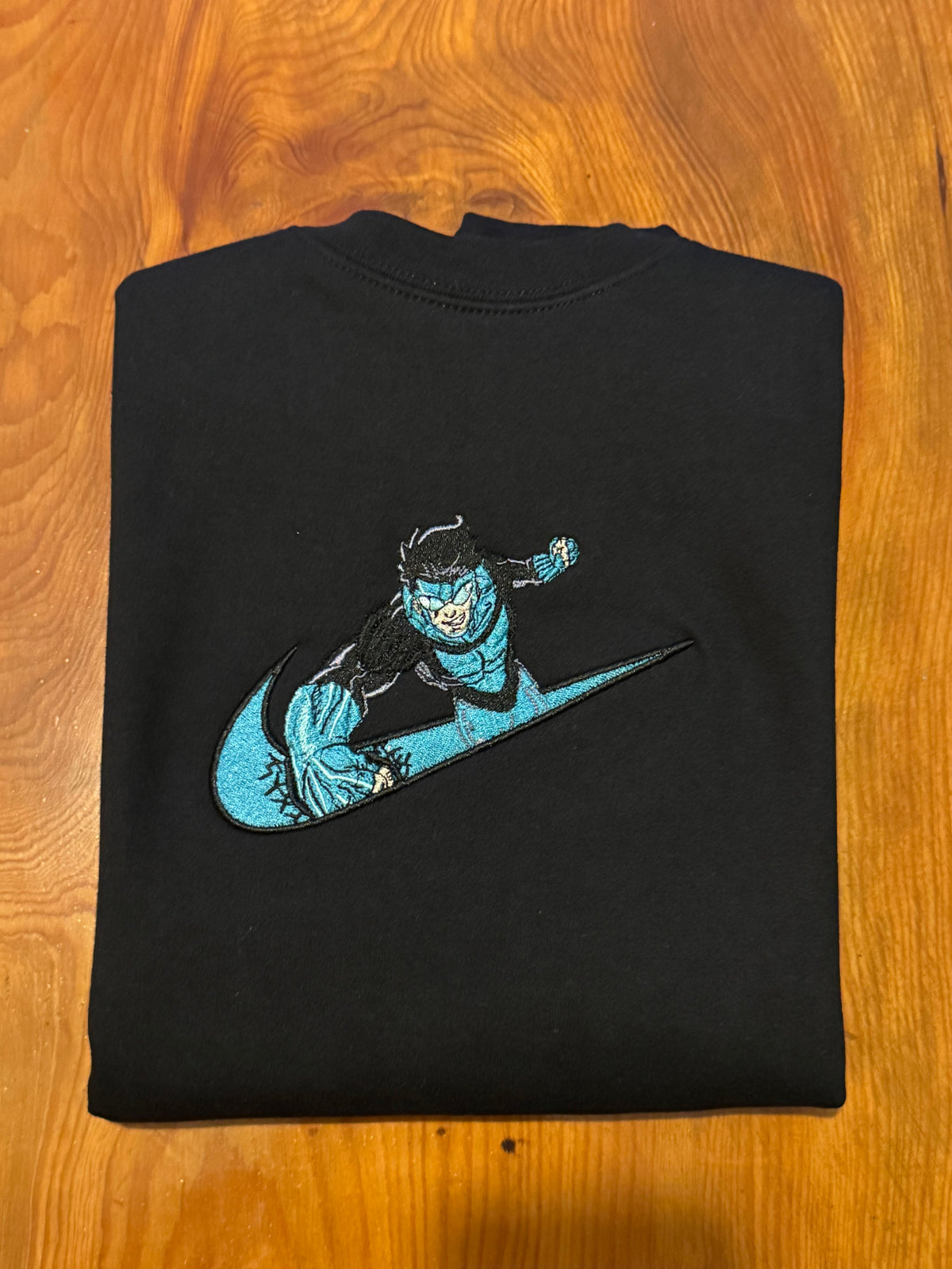 Invincible Blue Suit x Swoosh