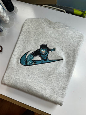 Invincible Blue Suit x Swoosh