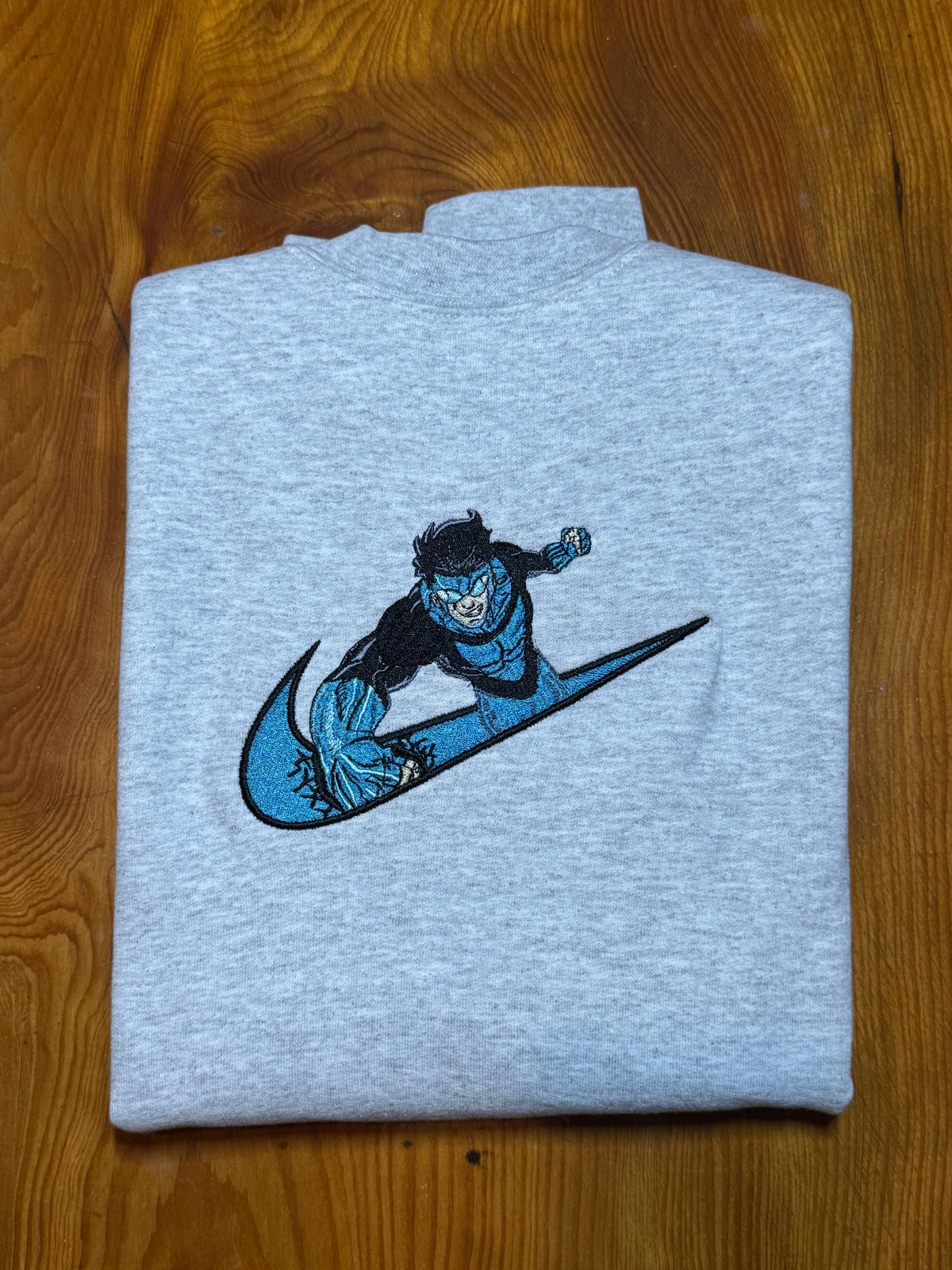 Invincible Blue Suit x Swoosh